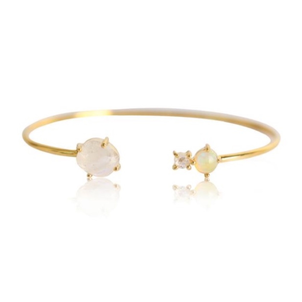 ✨Opal and Moonstone cuff bracelet✨